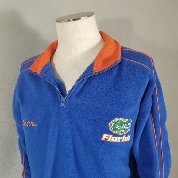 Pro Edge Florida Gators sweater jacket men's large blue fleece 1/4 zip - Picture 7 of 10